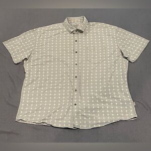 Kuhl metal button up s/s shirt mens size XXL pre-owned‎ condition gray
